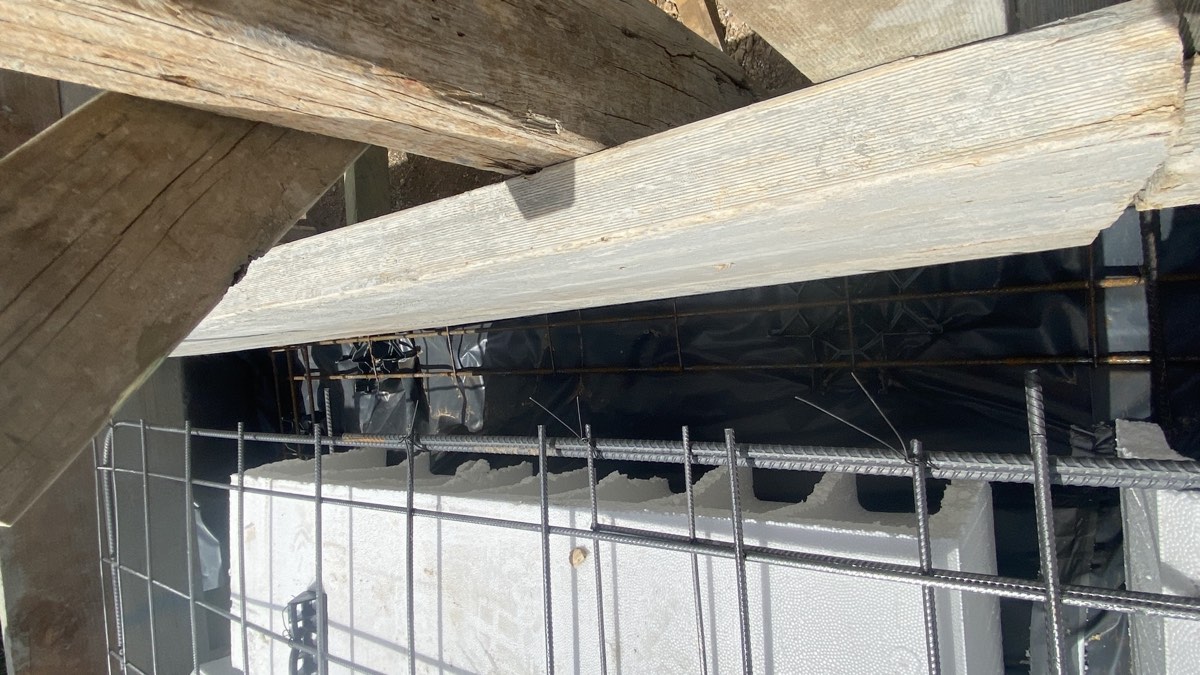 Beam reinforcement before concrete, Oran Park