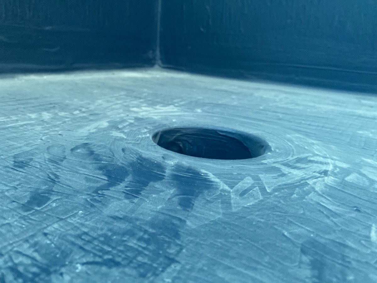 Flange to waterproofing, recorded during a fixing stage inspection in Oran Park